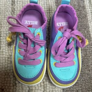 Billy Haring low top sneaker, Purple and Blue size 8 toddler unworn no tags